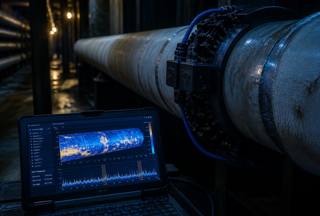 Specialized inspection equipment and data analysis on an industrial site